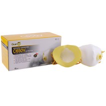 크린탑 안면부 여과식 보형물 방진마스크 C650VWB 1급(분진..., 없음, 개