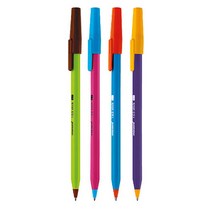 모나미 153스틱 비비드볼펜 0.7mm 1타스, 그린, 4개