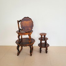미니 원목 술상 작은 상 자취 혼밥 좌상 1인 2인 밥상 사이즈별 모음, 5호(40cm)