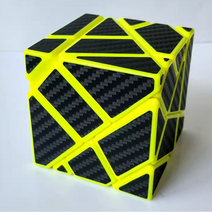 고스트 큐브 어려운큐브 닌자 성인 학생 어려운 난이도, one size, 3세대 탄소 섬유 고스트 큐브 화이트 블루