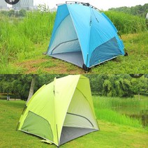 원터치 그늘막 가성비 돔 낚시 텐트 연못 저수지 노지 가족 실내 바다 낚시터, 블루