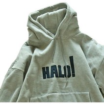 더블샵 halo 할로 커플 후드티셔츠 캉거루주머니 후드티