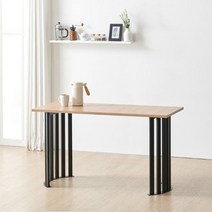 상판 식탁테이블 뉴송 접이식, 02.블랙_내추럴상판(SW30B-615N)