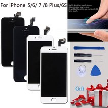 스마트폰 액정 교체 부품 아이폰 4s 4 5 5S 7 8 Plus LCD 터치 스크린 디지타이저 어셈블리 iPhone 6 6S X XS XR 작은 결함, only tools