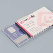 양면사원증케이스 플라스틱카드명찰 투명, 모양, 가로