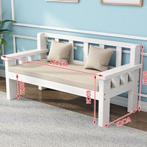 원목 벤치 의자 편한 목재 평상 거실 공원 실내 우드 정원 인테리어 식당 나무 식탁, 160 x 52 x 80 화이트