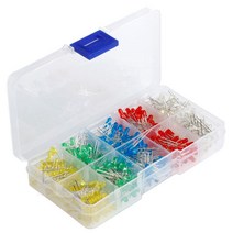 3mm LED 500 PC 빨간색 녹색 노란색 파란색 흰색 발광 다이오드, 옐로&그린&블루&레드&화이트