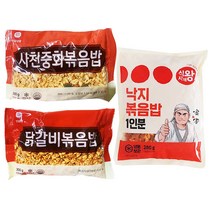 천일식품 사천중화볶음밥 300g+닭갈비볶음밥 300g+식자재왕 낙지볶음밥 280g