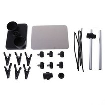 프라모델 도색 부스 건담 스프레이 에어 브러시 및 건 부품 홀더 클립 스탠드 보유 모델 취미 자동 페인트, Silver