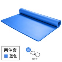 요가매트 통이넓은 150cm길이늘임 1.6베이지 더블 헬스매트 무용 시트 두꺼운 10mm매트 초대형, C09-185cmX120cm블루
