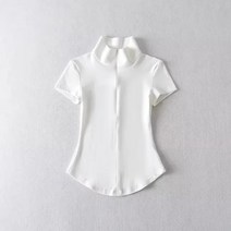 여성용 승마 티셔츠 반팔 피트니스 셔츠 상의 의류 장비 여름, [02] M 50-58kg, [03] as pictures, 1개