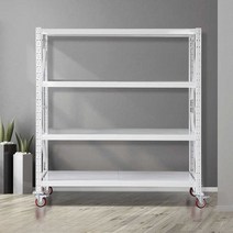 산업용 적재대 중량 선반 창고 스탠드 마트 스토리지, 길이 105x50x213 검정색 노란색 3단