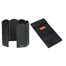 다니고 캠핑 분체도장 8단 접이식 버너 바람막이 B126 중형 + 전용 파우치, 3개, 블랙