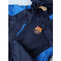 W(M-L)빈티지 바람막이 점퍼자켓 바르셀로나 축구풋살