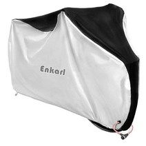 XIHAMA 자전거 커버 방수 오토바이 보호커버, 소형_20인치 자전거, 은색(블랙 무늬)