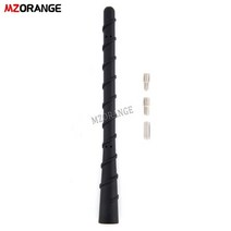 7 인치 자동차 지붕 고무 안테나 마스트 amfm 신호 금속 막대 마스트 ford f150 2009-2020 닷지 ram 1500 자동차 액세서리, 검은색