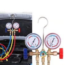 에어컨 냉동 냉매 매니폴드 압력 게이지 측정기 R410