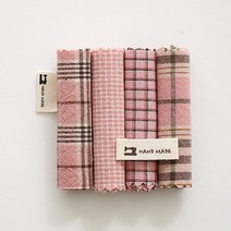 원단패키지 아즈미노 파스텔(핑크)4종 1/8마 92795, 1/4마(45cmX55cm)4장