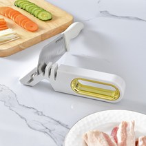 바람 4 대 1 칼 깎기 4 섹션 주방 텅스텐 강철 칼 날카롭게 도구, 진주 화이트