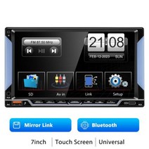 GEARELEC 포드 폭스바겐 골프용 무선 카플레이 자동차 라디오 GPS 멀티미디어 플레이어 안드로이드 7 인치 2Din, MP5 no Android