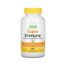 슈퍼뉴트리션 슈퍼이뮨 멀티비타민 240정 땡땡뉴트리션 땡땡이뮨 / Super Nutrition Super Immune Multivitamin 240 Tablets 1병, 240tab