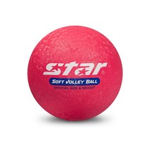 STAR 스타 소프트발리볼 4호 CB814 고급진 탱탱볼, 빨강(CB814-04)