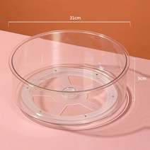 회전형 냉장고 음료 수납박스 트레이 투명 턴테이블