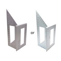 알루미늄 합금 나무 사각 다기능 자 45 90도 게이지 목공, 한개옵션0