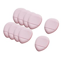 SHANYU 12Pcs 미니 핑거 트라이앵글 루스 메이크업 퍼프 파운데이션 드라이 루스 메이크업 제품용 워셔블 코스메틱, 3cmx4cmx0.7cm, 비 라텍스, 분홍색