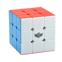 성인용 사이클론 3x3x3 매직 큐브 전문가용 스피드 3x3 퍼즐 56mm 성인 선물, [01] Stickerless