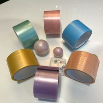무료배송(6개세트) KC어린이안전인증 펄 테이프 공 만들기 찐득볼 어린이날 선물, 1세트, 4.8cm