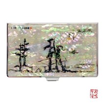 기타 바보사랑[두레공예]김정희 - 세한도 자개 휴대명함집