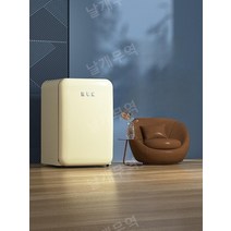 레트로 화장품 냉장고 가정용 냉동고 냉장고 100L, 핑크