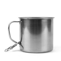 HY 휴대용 스텐컵 스텐머그컵 등산컵