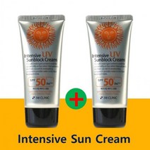 코랜스-인텐시브 UV 선블럭 선크림 70ml x2개 .자외선차단/메이크업.베이스겸용-사은품증정, 상세페이지 참조