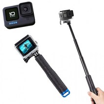 스노쿨링 셀카봉 다이빙 호환 GOPRO10 고프로10 3단, 블루