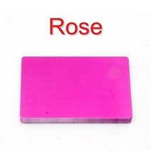 목재톱50 개/몫 섬유 레이저 마킹 기계 금속 다채로운 명함 알루미늄 합금 빈 카드 명판 co2, 09 Rose