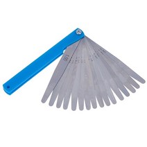 갭자 정밀 게이지 밸브 측정 눈금자 두께 틈새 0.02 1mm 17 블레이드 두께 갭, a8-100mmx17