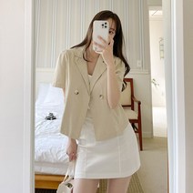 코코블랑 프렌치 린넨 퍼프 자켓