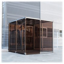 엠파이어 대기실 흡연실 휴게실 휴게소 바람막이 창고 부스 222, 대기실2x2x2반오픈형 청그린