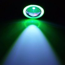 자동차 라이트 어셈블리 2pcs 12V 유니버설 COB Led 안개 화이트 블루 핑크 옐로우 그린 레드 엔젤 눈 DRL, 06 Green_01 3.5inch