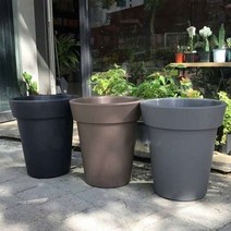 대형 플라스틱 화분 40x45 롱화분 도로 긴화분 초대형, 그레이