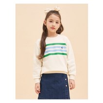 빈폴키즈 스트라이프 스웨트 셔츠 아이보리