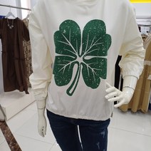 막스카라 가을 배색 프린트 라운드 셔츠