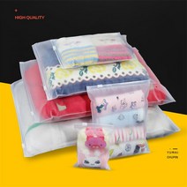 미닫이수납장 선반 20 pcs 플라스틱 스토리지 가방 매트 지우기 지퍼 인감 여행 우편 잠금 밸브 슬라이드 포장 파우치 의류/바지/t-셔츠, [01] 10x15cm, [01] A
