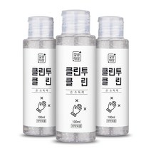 [깔끔대장] 클린투클린 손소독제 100ml 1+1, 2개