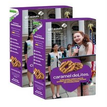 Girl Scout Cookies - Caramel De Lites Samoas - 2 Boxes, 1