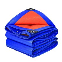 비천 타포린 레인 캔버스 방수 캐노피 정원 식물 0.32mm 폴리에틸렌 야외, 03 blue orange_07 3x3m