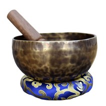 이도다완 접시 이천 도자기 사기 4인 그릇 세트 대형 노래 그릇 단조 티베트어 사운드 테라피 스파 공명, 02 18cm