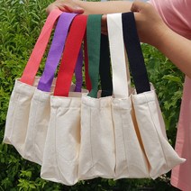 무지 컬러포인트 텀블러 백 가방 컵홀더 미니 에코백 휴대용가방